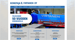 Desktop Screenshot of konepajaevirtanen.fi